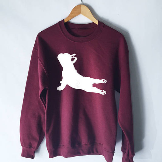 French Bulldog "frog-dog" Graphic Sweatshirt