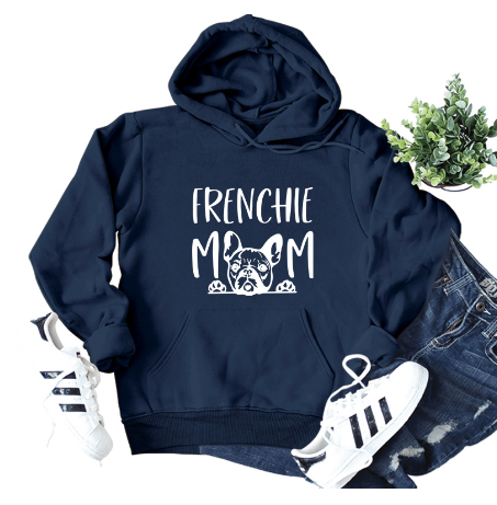 Frenchie Mom Hoodie - Long Sleeve